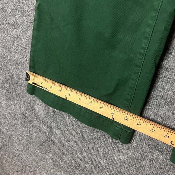 ROLLAS High Waisted Wide Leg Crop Jeans Emerald Green Cotton Blend Size 26 - Picture 8 of 12